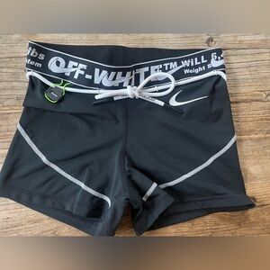 OFF-WHITE x Nike collab Black Women's Training Shorts Small